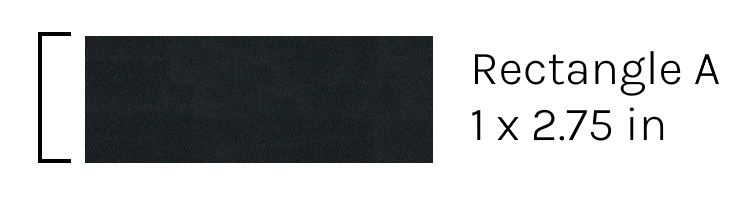 Dogline Removable Rectangle Patches