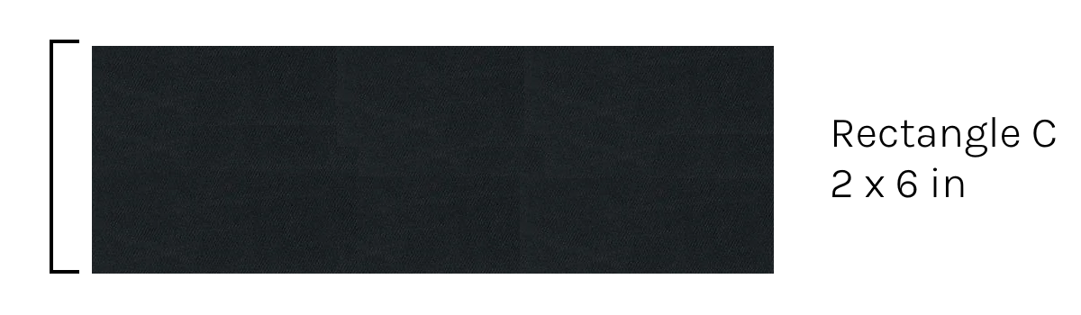 Dogline Removable Rectangle Patches