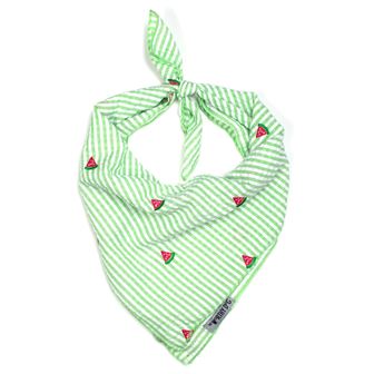 Worthy Dog Green Stripe Watermelon Bandana