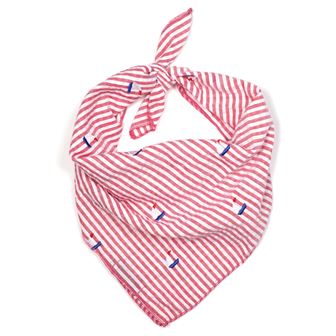 Red Stripped Sail boat Bandana