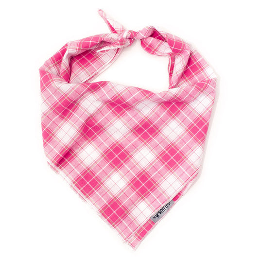 Madras Pink Plaid Bandana