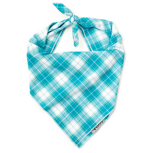 Madras Blue Plaid Bandana