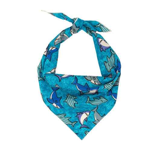 Paisley Paw Design Sharks in Water Bandana