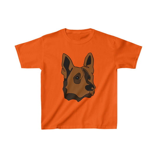 Printify Germen Shepherd Kids Unisex Cotton Tee