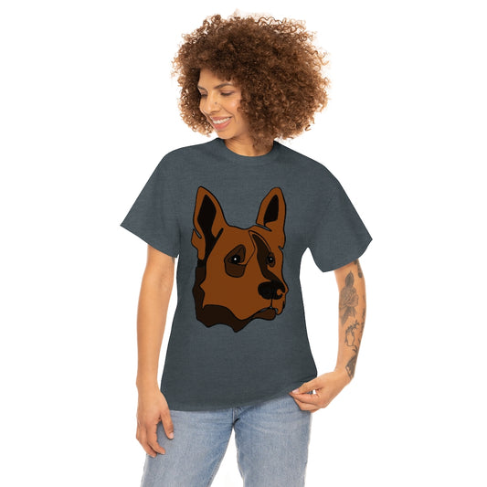 Printify German Shepherd Unisex Cotton Tee
