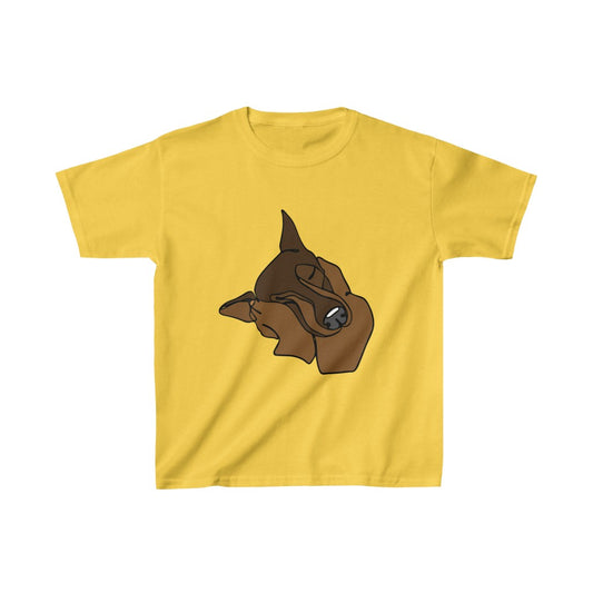 Printify Doberman in Hands Kids Unisex Cotton Tee