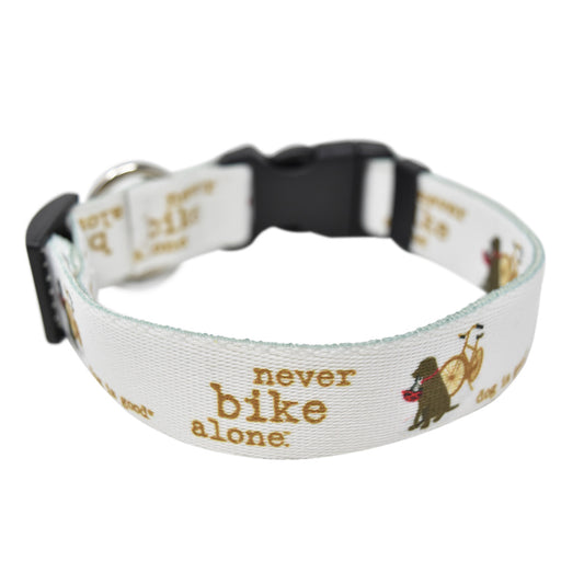 Dog is Good Never Bike Alone Collar